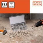Κιτ βιδών Black & Decker Phillips Ξύλο 332 Τεμάχια