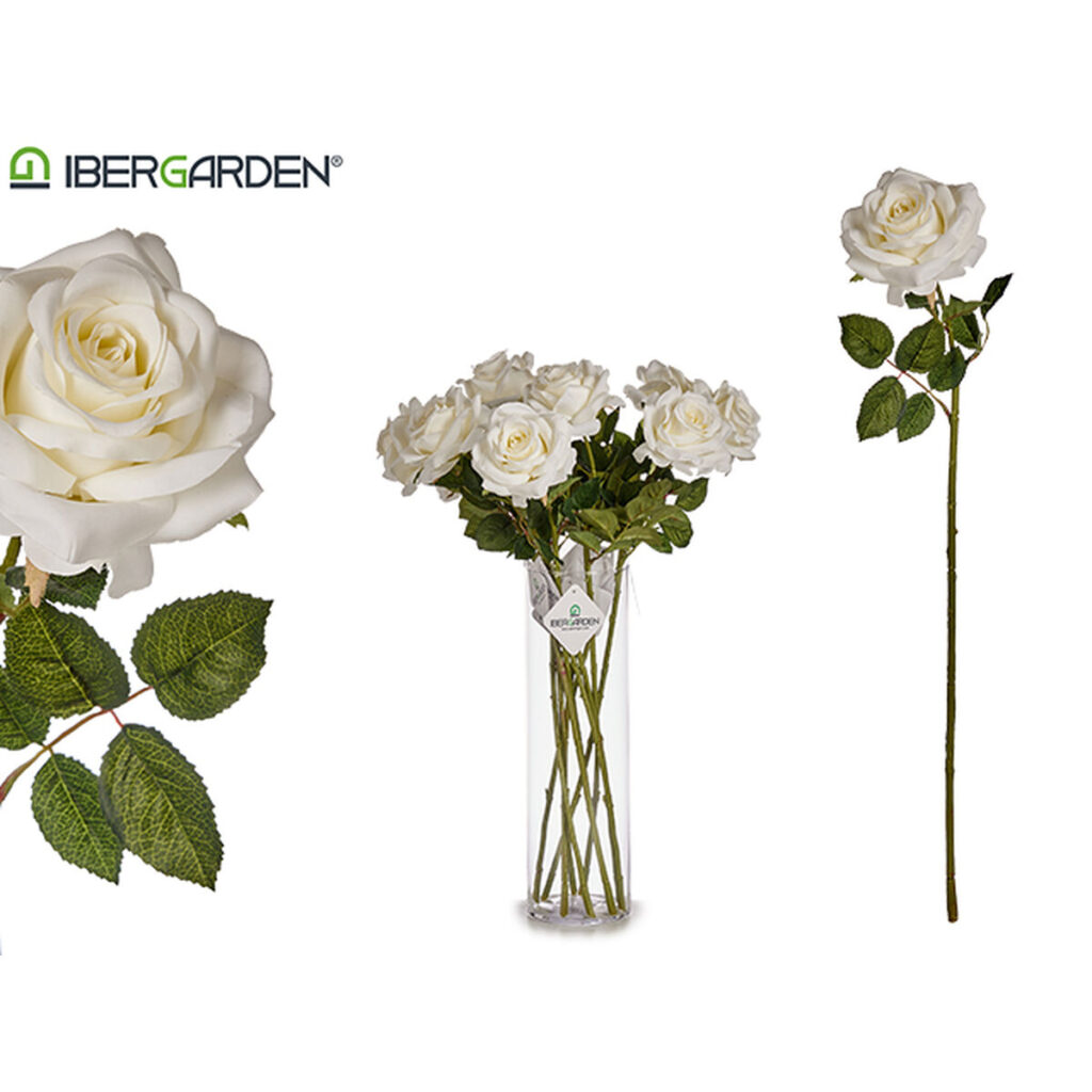 Διακοσμητικό Λουλούδι Λευκό Πράσινο (12 Μονάδες)
