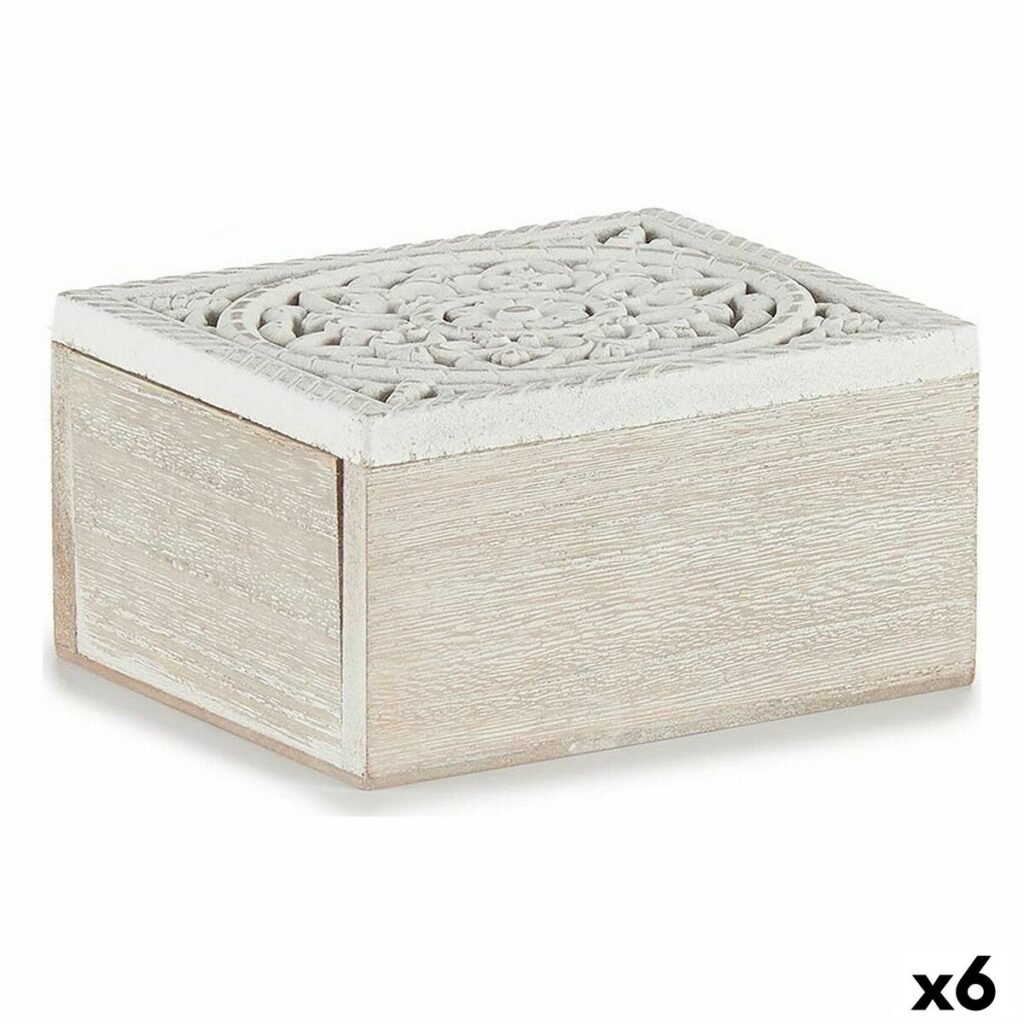 Διακοσμητικό κουτί 16 x 8 x 11 cm Ξύλο (x6)