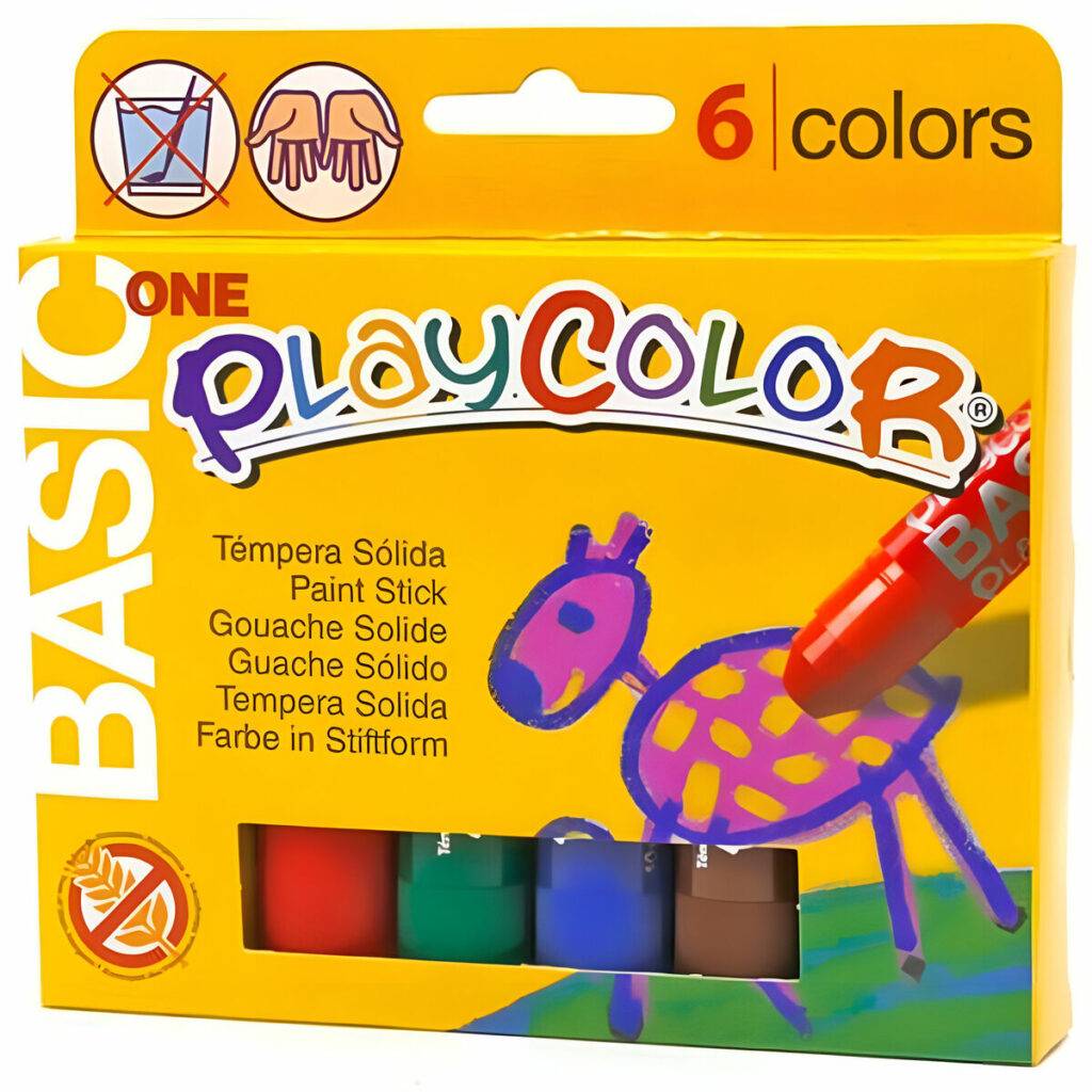 Συμπαγείς τέμπερες Playcolor Basic One Πολύχρωμο (24 Μονάδες)