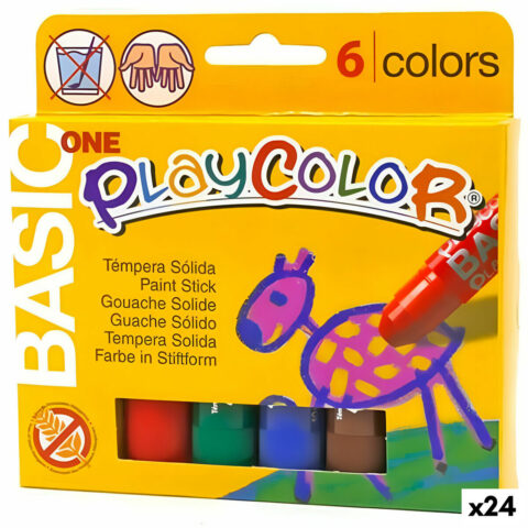Συμπαγείς τέμπερες Playcolor Basic One Πολύχρωμο (24 Μονάδες)