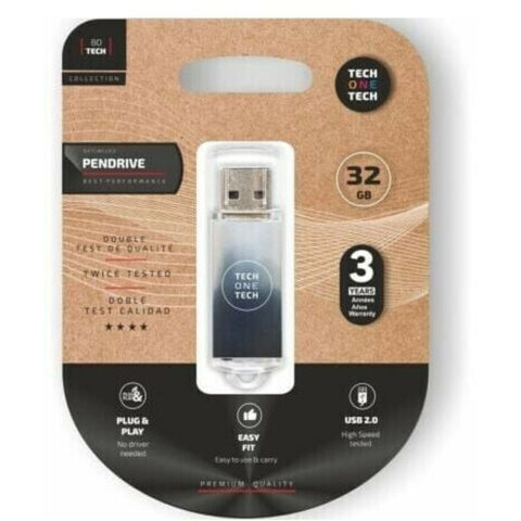 Στικάκι USB Tech One Tech Be B&W 32 GB