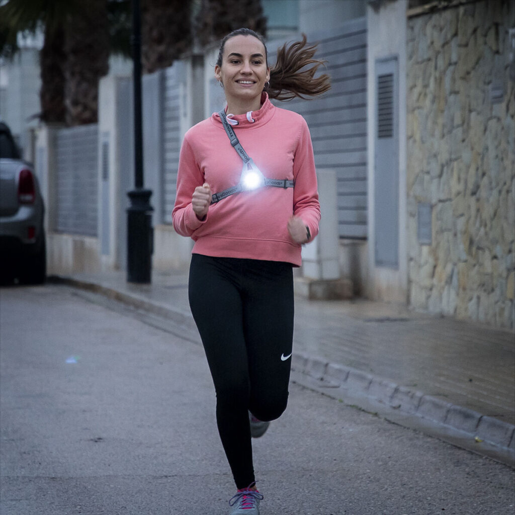 Αθλητική Ζώνη Τύπου Σαγής με Φώτα LED Safelt InnovaGoods