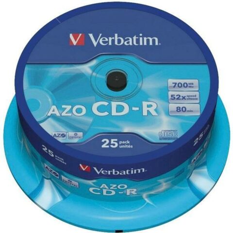 CD-R Verbatim AZO Crystal 25 Μονάδες 700 MB 52x