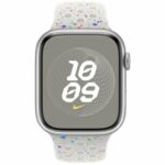 Smartwatch Apple Watch Nike Sport 45 mm M/L Λευκό Ασημί