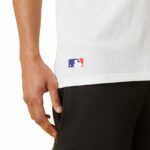 Ανδρική Μπλούζα με Κοντό Μανίκι New Era MLB Metallic Grapich Print Dodger Λευκό