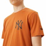 Ανδρική Μπλούζα με Κοντό Μανίκι New Era  New York Yankees Καφέ