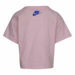 Παιδικό Μπλούζα με Κοντό Μανίκι Nike Knit  Ροζ