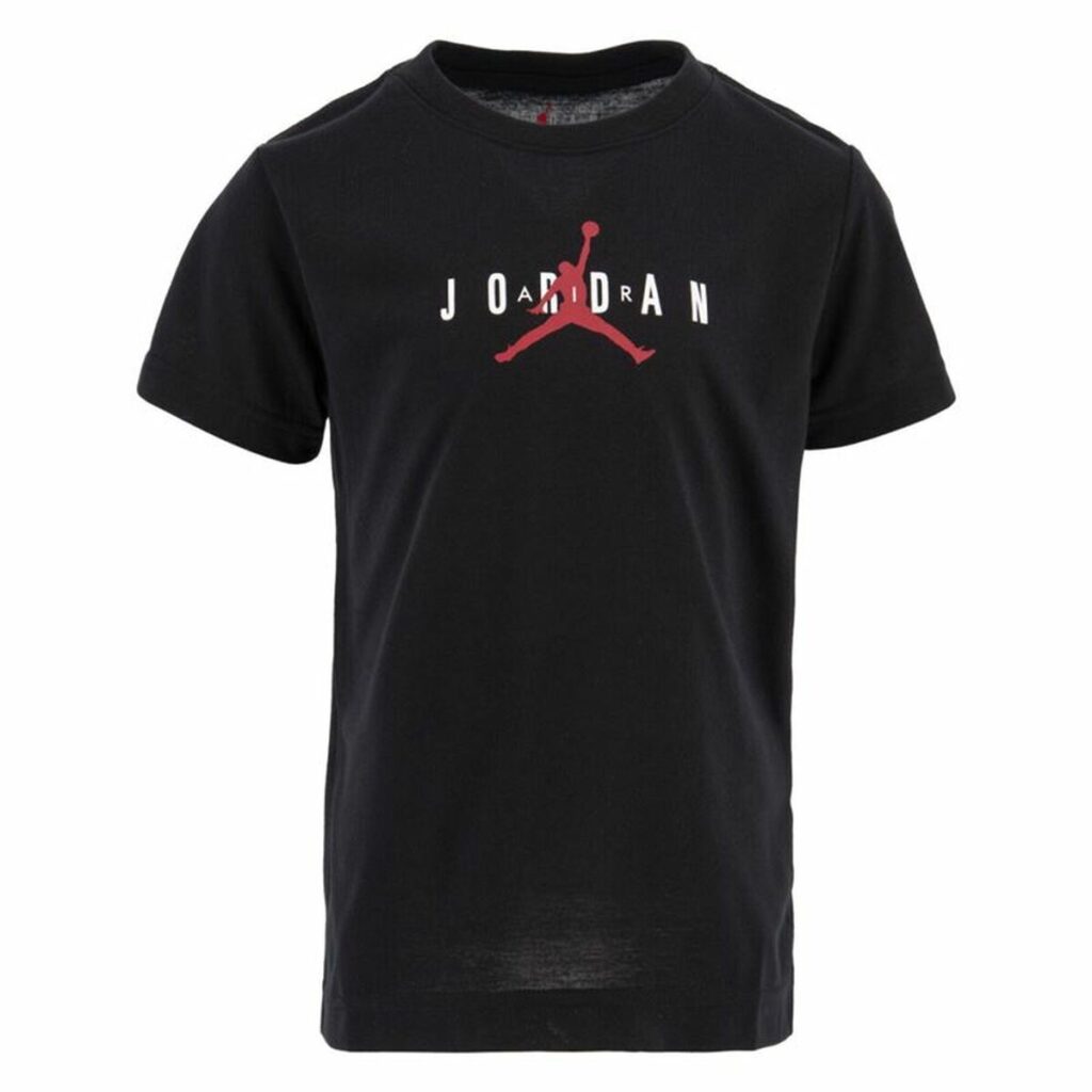 Παιδικό Μπλούζα με Κοντό Μανίκι Jordan Jumpman Graphic Μαύρο