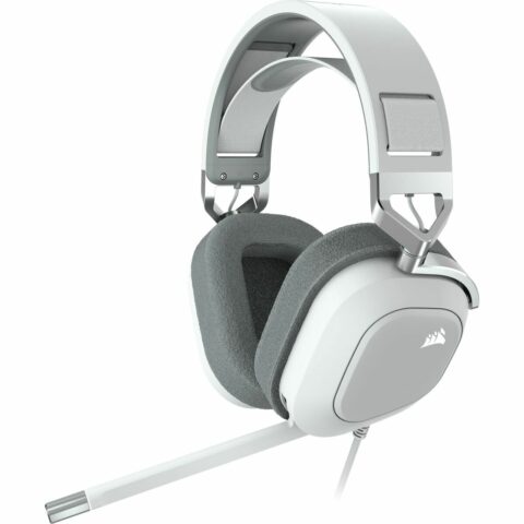 Ακουστικά με Μικρόφωνο Corsair HS80 RGB USB Λευκό
