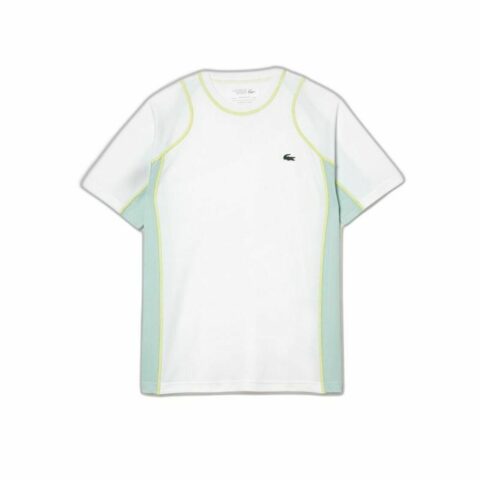 Ανδρική Μπλούζα με Κοντό Μανίκι Lacoste Sport Run-Resistant Λευκό