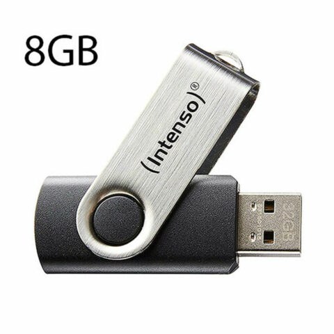 Στικάκι USB INTENSO 3503460 8 GB Μαύρο Μαύρο/Ασημί 8 GB