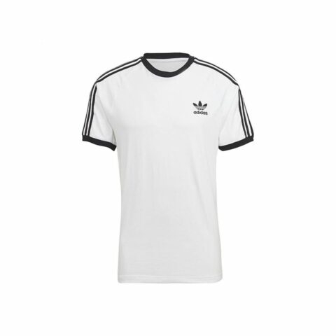 Ανδρική Μπλούζα με Κοντό Μανίκι Adidas 3 stripes Λευκό