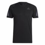 Ανδρική Μπλούζα με Κοντό Μανίκι Adidas Run Icon Μαύρο