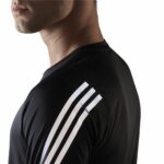 Ανδρική Μπλούζα με Κοντό Μανίκι Adidas Run Icon Μαύρο