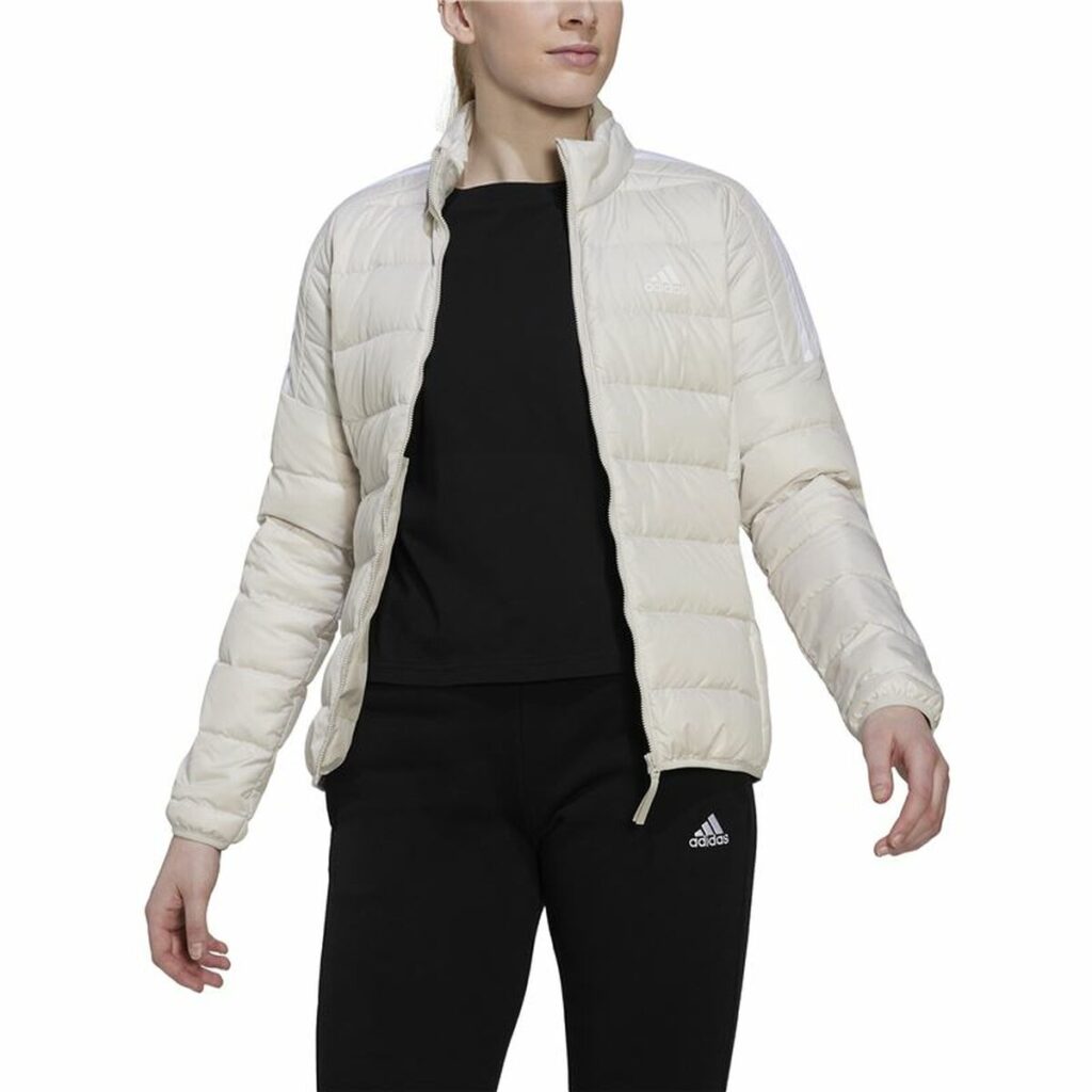 Γυναικείο Αθλητικό Μπουφάν Adidas Essentials Λευκό