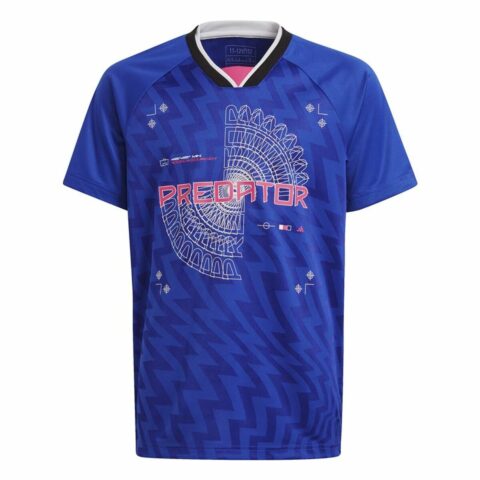 Κοντομάνικη Μπλούζα Ποδοσφαίρου για Παιδιά Adidas Predator Μπλε
