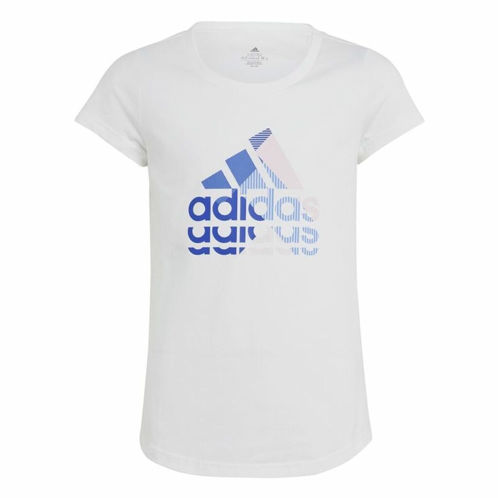Παιδικό Μπλούζα με Κοντό Μανίκι Adidas Graphic Λευκό