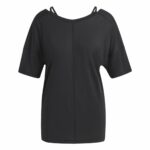 Γυναικεία Μπλούζα με Κοντό Μανίκι Adidas Studio Oversized Μαύρο