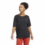 Γυναικεία Μπλούζα με Κοντό Μανίκι Adidas Studio Oversized Μαύρο