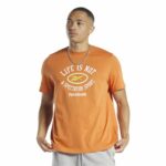 Ανδρική Μπλούζα με Κοντό Μανίκι Reebok Graphic Series Πορτοκαλί