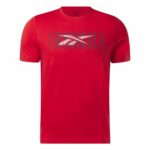 Ανδρική Μπλούζα με Κοντό Μανίκι Reebok Graphic Series Κόκκινο