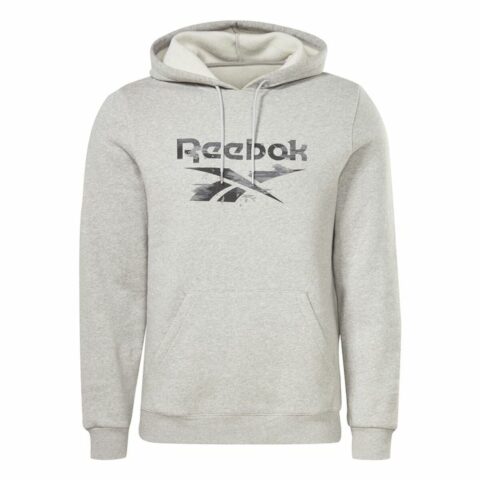 Ανδρικό Φούτερ με Κουκούλα Reebok RI Modern Camo OTH Λευκό Γκρι