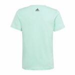 Παιδικό Μπλούζα με Κοντό Μανίκι Adidas Linear Logo Πράσινο Ακουαμαρίνης