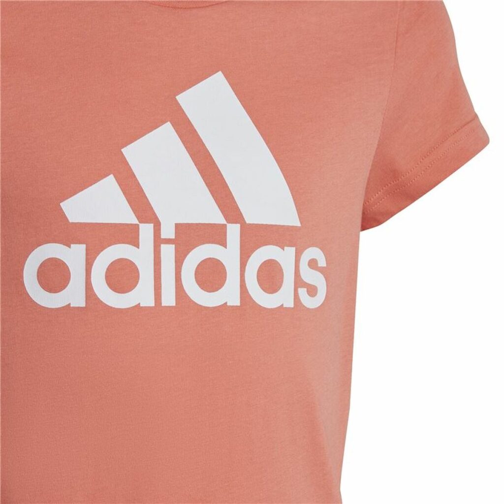 Παιδικό Μπλούζα με Κοντό Μανίκι Adidas Ροζ