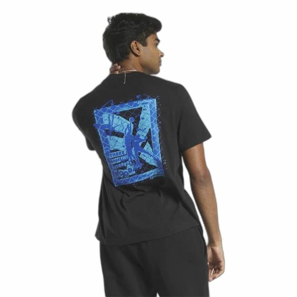 Ανδρική Μπλούζα με Κοντό Μανίκι Reebok Graphic Series Μαύρο