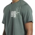 Ανδρική Μπλούζα με Κοντό Μανίκι Reebok Graphic Series Πράσινο