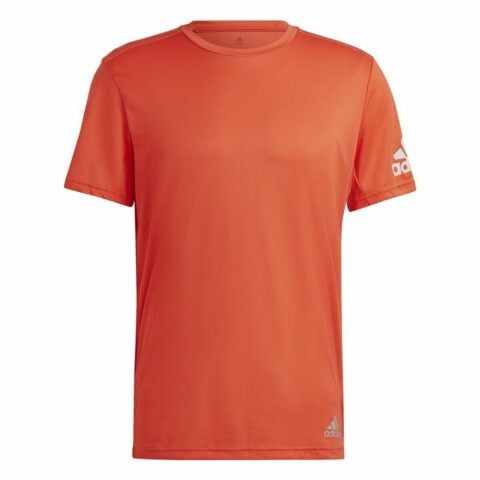 Ανδρική Μπλούζα με Κοντό Μανίκι Adidas Run It Πορτοκαλί