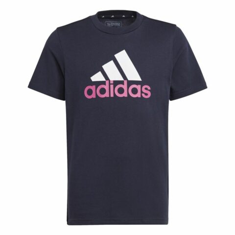Παιδικό Μπλούζα με Κοντό Μανίκι Adidas Essentials Σκούρο μπλε