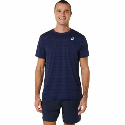 Ανδρική Μπλούζα με Κοντό Μανίκι Asics Court Ναυτικό Μπλε Τένις