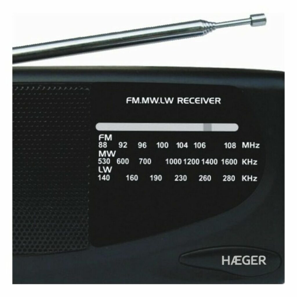 Ραδιόφωνο AM/FM Haeger PR-TRI.002A Μαύρο