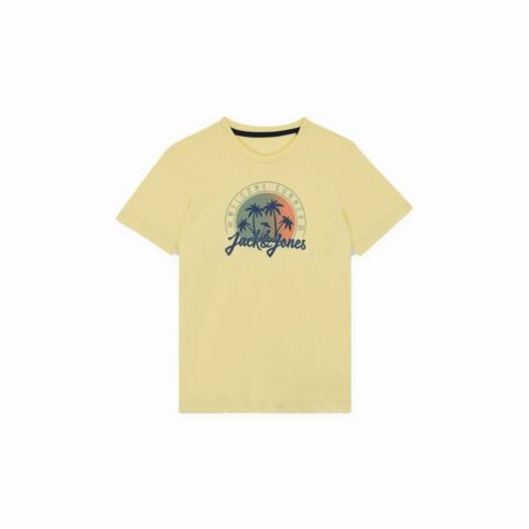 Παιδικό Μπλούζα με Κοντό Μανίκι Jack & Jones Jjsummer Smu Vibe Tee Κίτρινο