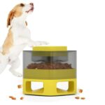 Ταΐστρα σκύλων Doggy Village Auto-Buffet Κίτρινο 50 x 28 x 50 cm