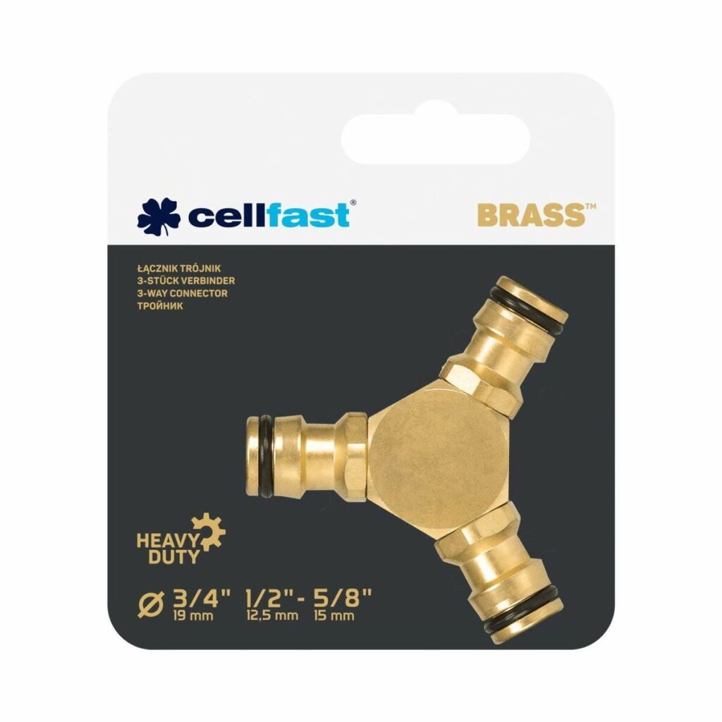 Σύνδεσμος βρύσης Cellfast 3 εξόδους Ορείχαλκος