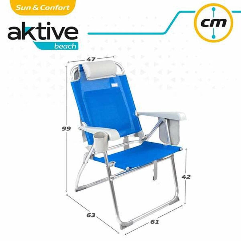 πτυσσόμενη καρέκλα Colorbaby Μπλε 47 x 63 x 99 cm Παραλία