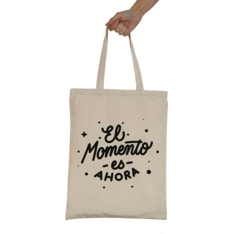 Τσάντα για ψώνια Versa El momento es ahora πολυεστέρας 36 x 48 x 36 cm