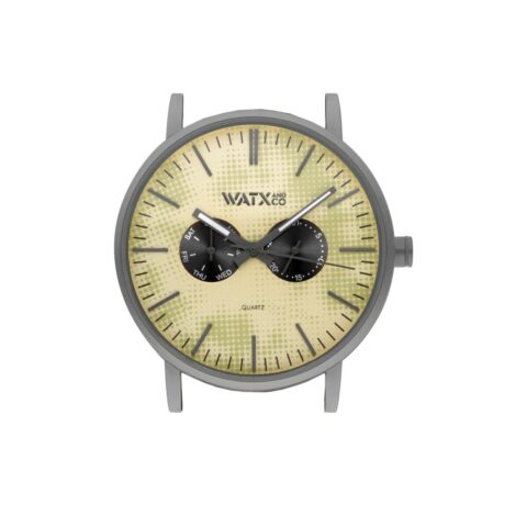 Unisex Ρολόγια Watx & Colors WXCA2724  Κίτρινο Γκρι (Ø 44 mm)
