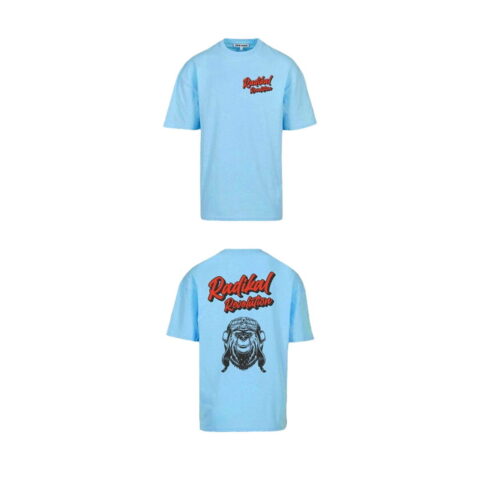 Ανδρική Μπλούζα με Κοντό Μανίκι RADIKAL Bear Sky μπλε S