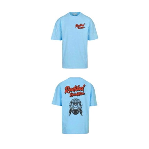 Ανδρική Μπλούζα με Κοντό Μανίκι RADIKAL Bear Sky μπλε M