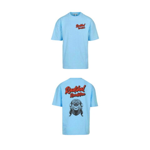 Ανδρική Μπλούζα με Κοντό Μανίκι RADIKAL Bear Sky μπλε L