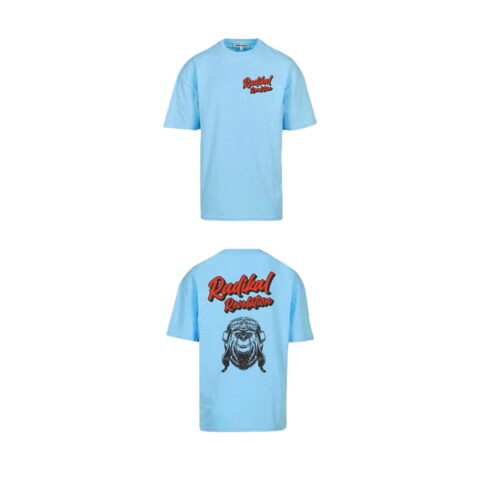 Ανδρική Μπλούζα με Κοντό Μανίκι RADIKAL Bear Sky μπλε XL