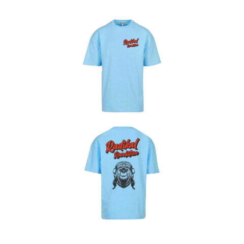 Ανδρική Μπλούζα με Κοντό Μανίκι RADIKAL Bear Sky μπλε XXL