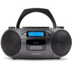 CD Ραδιόφωνο Aiwa Μαύρο Bluetooth 5.0 Οθόνη LCD Μπλε
