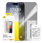 Baseus Προστατευτικό Οθόνης Tempered Glass Sapphire με Φίλτρο Ιδιωτικότητας για iPhone 15 Pro (Διαφανές)