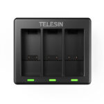 Telesin three-channel charger + 2 batteries for GoPro Hero 9 / 10 / 11 / 12 (GP-BTR-903-B)