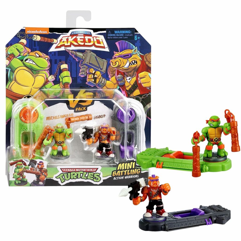 Στρατιωτικές φιγούρες Teenage Mutant Ninja Turtles Legends of Akedo: Michelangelo vs Evil Bepop